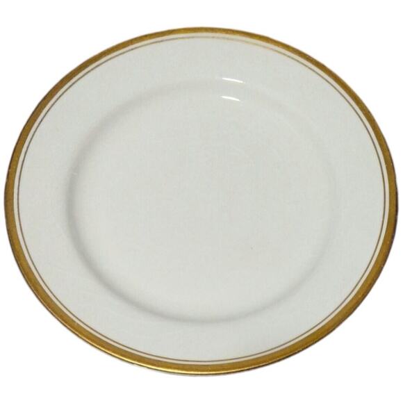 Johnson Brother England white and Gold trimmed china plates 10.5" set of 4 - Picture 1 of 4